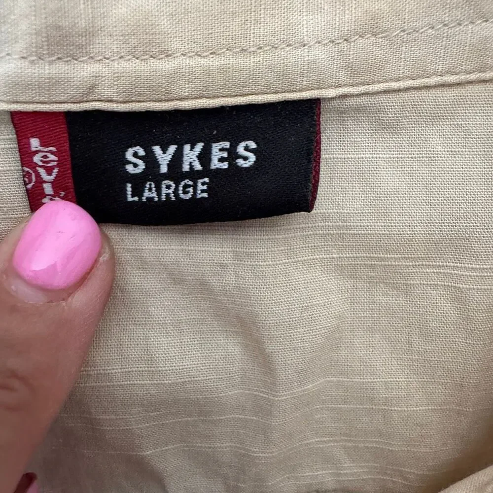 Vintage Y2K Levi’s Sykes Utility Shirt Rare Collectible 2000’s Streetwear Size L